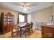 Elegant dining room with a large table, chairs, a china cabinet and hardwood floors at 3903 Graywood Dr, Gastonia, NC 28052
