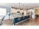 Beautiful kitchen showcasing a center island with seating and modern appliances for cooking convenience at 5064 Lassen Volcanic Trl, Lancaster, SC 29720