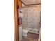 Bathroom featuring a vanity, toilet, and shower with a floral curtain at 6213 Golden Oak Ln, Denver, NC 28037