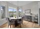 Charming dining room with large windows providing ample natural light and backyard views at 82120 Standing Oak Dr, Charlotte, NC 28278