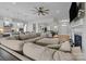 Open-concept kitchen, dining, and living areas, perfect for entertaining and everyday living at 82120 Standing Oak Dr, Charlotte, NC 28278