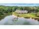 Stunning aerial view of lakeside community with private dock and access to boating at 860 Jetton St # 59, Davidson, NC 28036