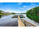 Picturesque wooden dock on a serene lake, perfect for boating and enjoying waterfront living at 860 Jetton St # 59, Davidson, NC 28036