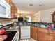 Functional kitchen with stainless steel sink and ample countertop space at 9337 Four Mile Creek Rd # 101, Charlotte, NC 28277