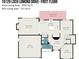 First floor floorplan featuring Living Room, Kitchen, Dining Area, Bath, and Foyer at 10129 Loch Lomond Dr, Charlotte, NC 28278