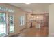 Bright eat-in kitchen with white cabinets, stainless steel appliances, and an island at 12314 Chickasaw Dr, Huntersville, NC 28078