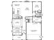 First floor floor plan of a home featuring a living room, kitchen, 2 car garage, and guest suite at 126 Longwood Rd # 52, Mooresville, NC 28115