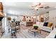 Open floor plan features a living room that flows into the kitchen and dining area at 126 Longwood Rd # 52, Mooresville, NC 28115