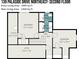 Second floor plan showing bedrooms, baths, utility room, hall and attic with dimensions at 139 Palaside Ne Dr, Concord, NC 28025
