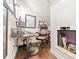 Bright office with hard wood floors and a comfortable work space at 14533 Holly Springs Dr, Huntersville, NC 28078