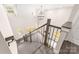 A spacious foyer features a decorative chandelier, wood railing and an open concept floor plan at 1471 Marshbrooke Ln, Catawba, NC 28609