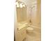 Standard bathroom with a tiled shower-tub combination and a single sink vanity at 153 Perrin Pl, Charlotte, NC 28207