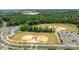 Aerial view of well-maintained baseball fields with parking and surrounding green space at 1569 Shannon Falls Dr, Fort Mill, SC 29715