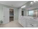 Light green bathroom featuring a double vanity, and tile floors at 1569 Shannon Falls Dr, Fort Mill, SC 29715
