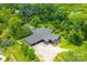 Aerial view showcases modern home design, set among green landscape, with ample parking at 3304 Mar Vista Cir, Charlotte, NC 28209