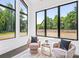 Cozy sitting room with large windows and comfortable seating, showcasing natural light at 3304 Mar Vista Cir, Charlotte, NC 28209