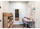 Playroom with storage bins, desk, and a secret storage room at 3741 9Th Street Ne Ct, Hickory, NC 28601