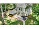 Aerial view of a backyard with a patio and outdoor seating at 4000 Garfield Ct, Waxhaw, NC 28173