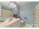 Bathroom with shower/tub combination and single vanity at 4000 Garfield Ct, Waxhaw, NC 28173
