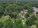 Expansive aerial view of the community showcasing lush trees, neighborhood streets and a swimming pool at 412 Dale Ave, Gastonia, NC 28052