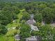 High aerial view showcasing the community's layout, tree coverage, and neighborhood streets, ideal for perspective at 412 Dale Ave, Gastonia, NC 28052