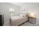 Cozy bedroom with a queen bed and stylish side table at 5008 Patton Dr, Gastonia, NC 28056