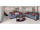 Finished basement featuring plush couches, coffee table with games and extra space for entertaining at 512 Appomatox Dr, Marvin, NC 28173