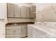 Functional laundry room with overhead cabinets, sink, and modern appliances at 5205 Raging Creek Dr # 122, Indian Trail, NC 28079
