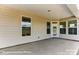 Covered patio with recessed lighting, offering a relaxing outdoor space at 5205 Raging Creek Dr # 122, Indian Trail, NC 28079