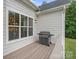 Back deck with grill and view of the backyard at 8283 Long Island Rd, Catawba, NC 28609