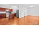 Efficient kitchen space featuring wood cabinets, stainless steel appliances, and an island at 833 Lemond Ln, Denver, NC 28037