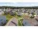 A vibrant neighborhood showcases a two-story home with a lush green lawn and outdoor living space at 1207 Skyflower Way, Charlotte, NC 28214