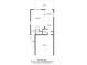 First floor blueprint of the home showing the layout of the dining area, kitchen, living room and garage at 1207 Skyflower Way, Charlotte, NC 28214