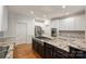 Well-appointed kitchen with stainless steel appliances, granite countertops, and large island with cooktop at 12644 Lahinch Ct, Charlotte, NC 28277