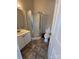Bathroom with a shower stall, toilet, and vanity at 14608 Waterside Dr, Charlotte, NC 28278