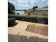 Beautiful lake view from the backyard's wooden deck at 14608 Waterside Dr, Charlotte, NC 28278