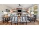 Inviting living room with fireplace, comfortable seating, and stylish decor, perfect for relaxing at 15103 Keyes Meadow Way, Huntersville, NC 28078