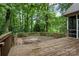 Outdoor deck with stained wood flooring, providing space for entertainment, relaxation, and outdoor living at 17433 Glassfield Dr, Huntersville, NC 28078