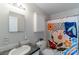Bathroom featuring a toilet, sink, and shower at 1909 Mountain Springs Church Rd, Monroe, NC 28112