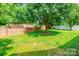 Green backyard featuring a well-manicured lawn and brick fencing at 2079 Audubon Dr, Rock Hill, SC 29732