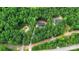 Expansive aerial view highlighting the property's boundary, house, and surrounding trees at 2330 Neill Rd, Lancaster, SC 29720