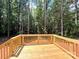 New back deck overlooks a private backyard with mature trees at 2330 Neill Rd, Lancaster, SC 29720