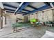 Spacious interior of the boathouse featuring high ceilings and ample storage space at 24756 Strand Dr, Albemarle, NC 28001