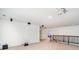 Large bonus room with projector, speakers, and staircase at 2577 Shoal Park Rd, Concord, NC 28027
