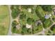 Aerial view of a horse property showing the property boundaries at 3980 English Oak Dr, Lincolnton, NC 28092