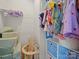 Organized closet featuring shelving, hanging storage, and storage containers at 416 Linestowe Dr, Belmont, NC 28012