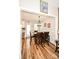 Stylish dining area featuring a modern table set and decorative lighting fixture at 4320 Atkinson Way, Monroe, NC 28110