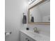 Modern bathroom featuring stylish fixtures, a framed mirror and elegant vanity at 4607 Silk Tree Ln, Rock Hill, SC 29732