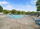 Inviting community pool surrounded by ample lounge chairs, perfect for relaxation and socializing at 4607 Silk Tree Ln, Rock Hill, SC 29732