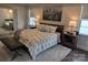 Comfortable main bedroom suite with soft carpet, a king bed, ensuite bathroom, and ample natural light at 5000 Britannia Blvd, Waxhaw, NC 28173